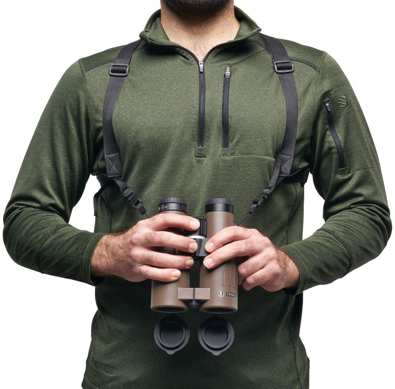 Bushnell حزام نظارات بوشنل - حامل نظارات مريح وآمن بدون استخدام اليدين - قابل للتعديل وخفيف الوزن للأنشطة الخارجية - Image 5